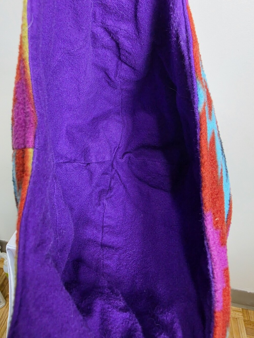 Colorful Aztec-Pattern Fleece Earflap Hat - Picture 5 of 5